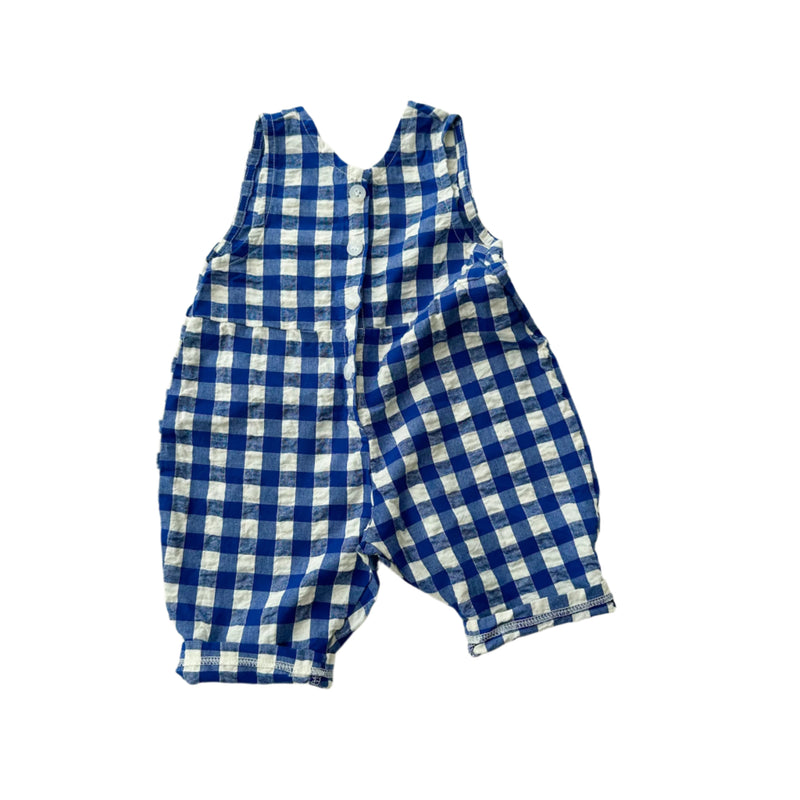 Summer check onesie - Blue