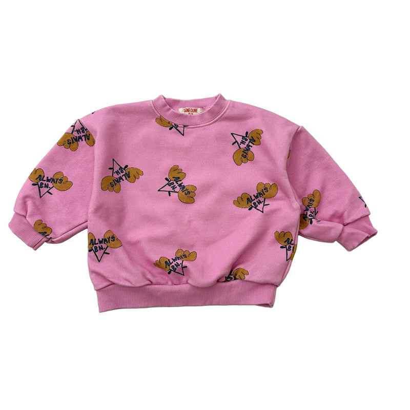 BN flower sweatshirt - Pink