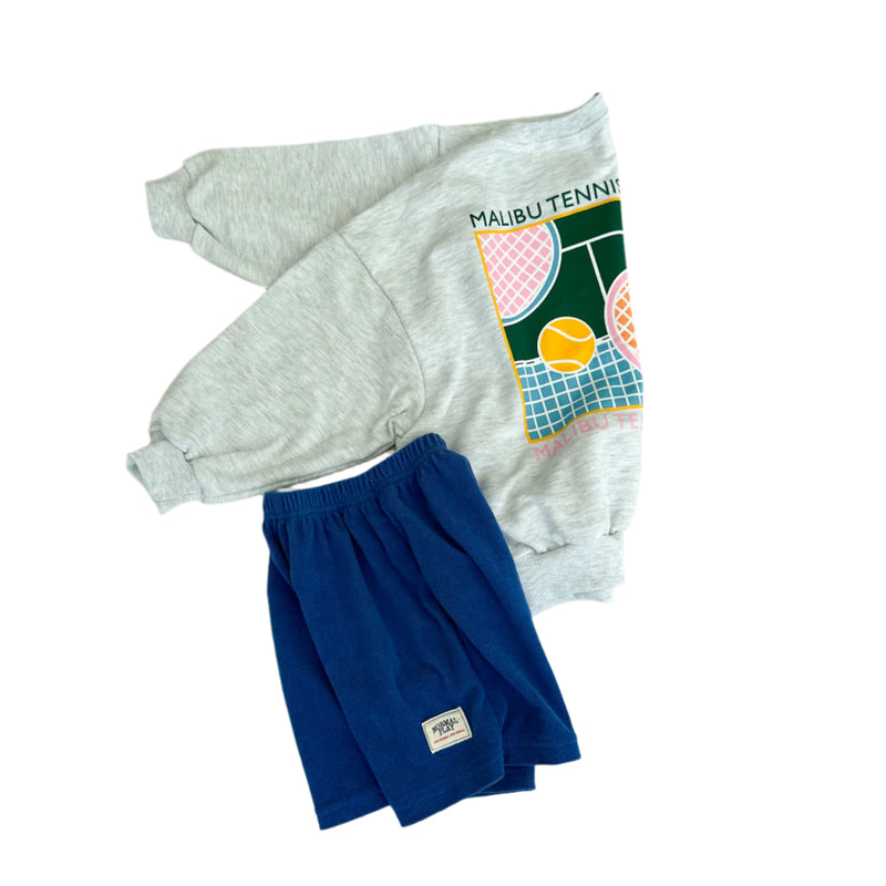 NP terry surfer shorts - Cobalt blue