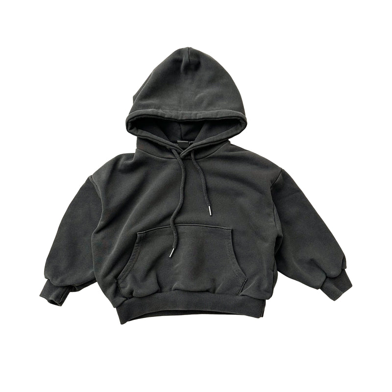 Oversized pigment hoodie - Charcoal