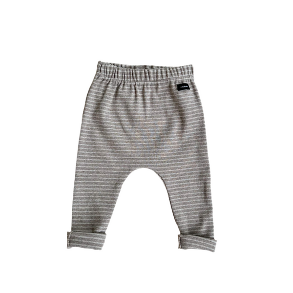 Bebe striped leggings - Cocoa melange