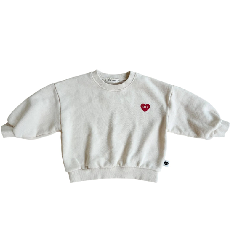 Heart sweater - Cream