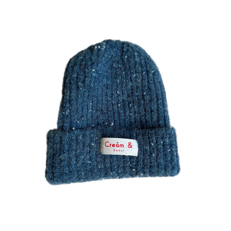 Oreo knit beanie - Blue