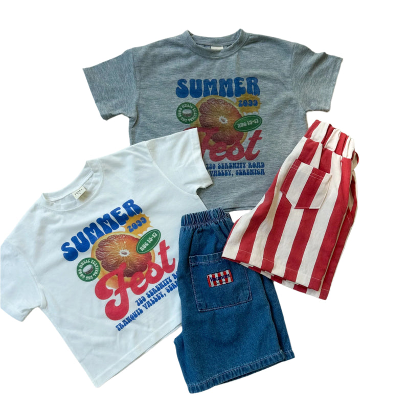 Juice tee - Grey melange