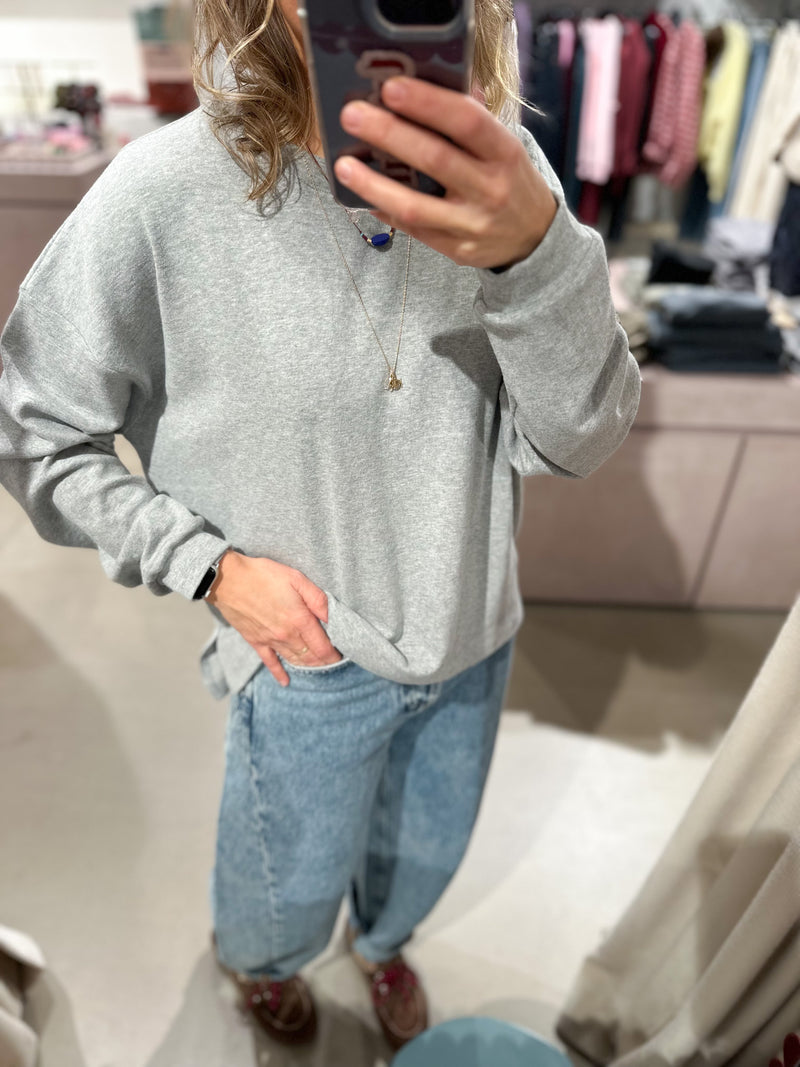 Soft modal tee - Grey melange