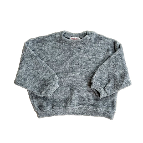 Soft plush jumper - Grey melange