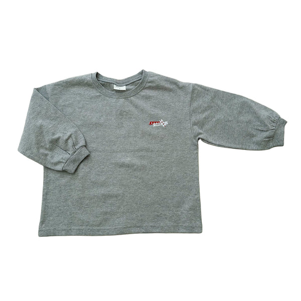 Love tape tee - Grey melange
