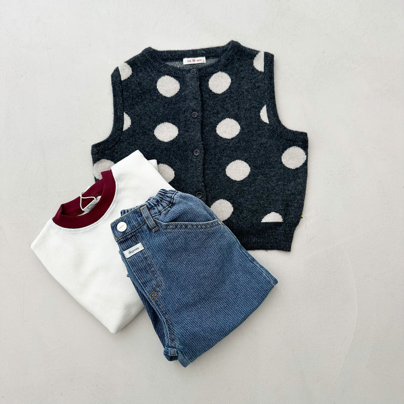 Love rib tee - Cream