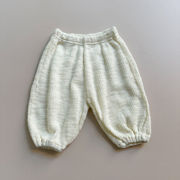 Bebe comfy rib pants - Cream