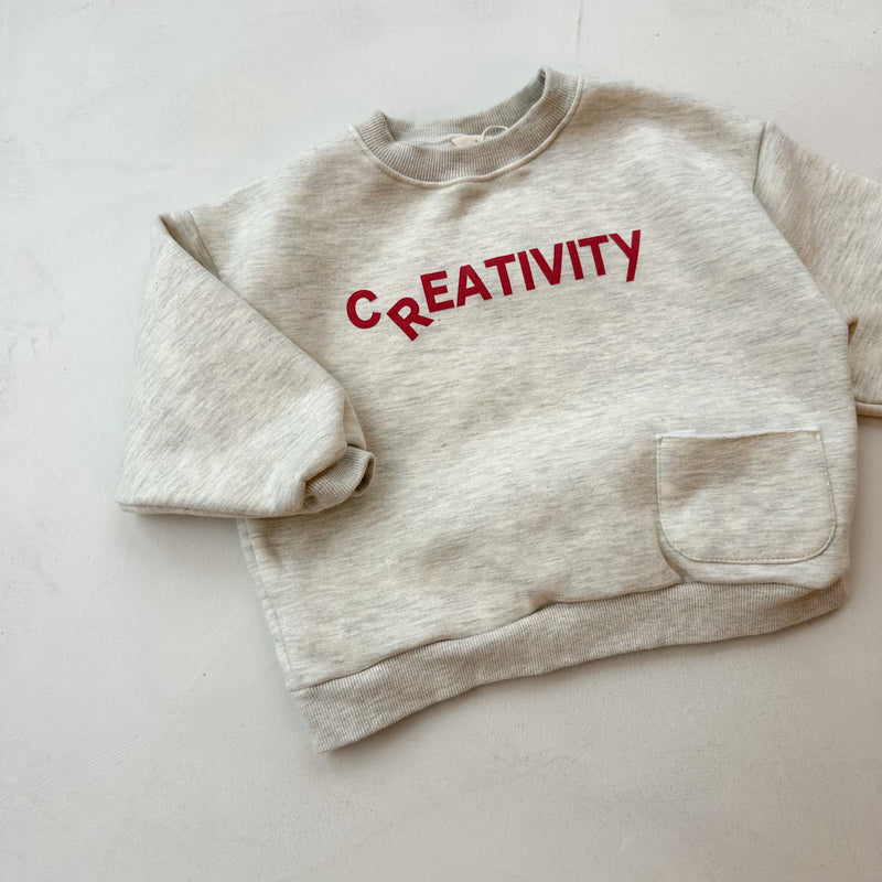 Creative pocket sweater - Oatmeal