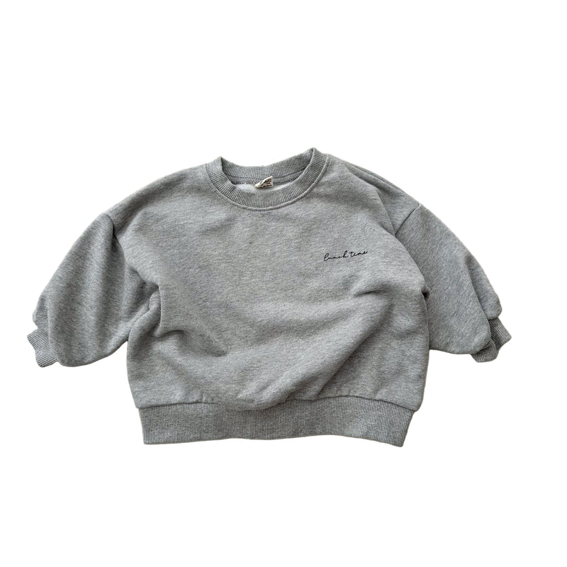 Bebe lunch time sweatshirt - Grey melange
