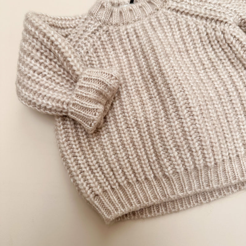Knitted sweater - Tan
