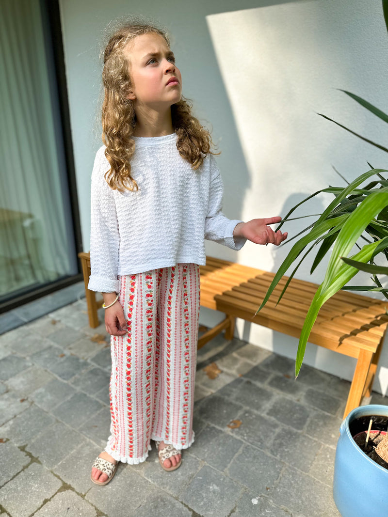 Strawberry frill pants - Red