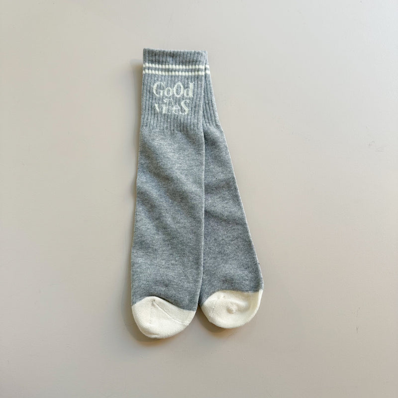 Vibe knee socks - Grey melange