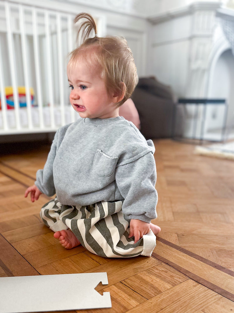 Lou pocket sweatshirt - Grey melange