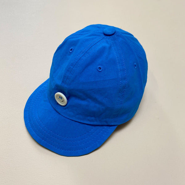 Smile button cap - Blue