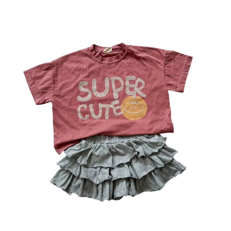 Cute boxy tee - Terracotta