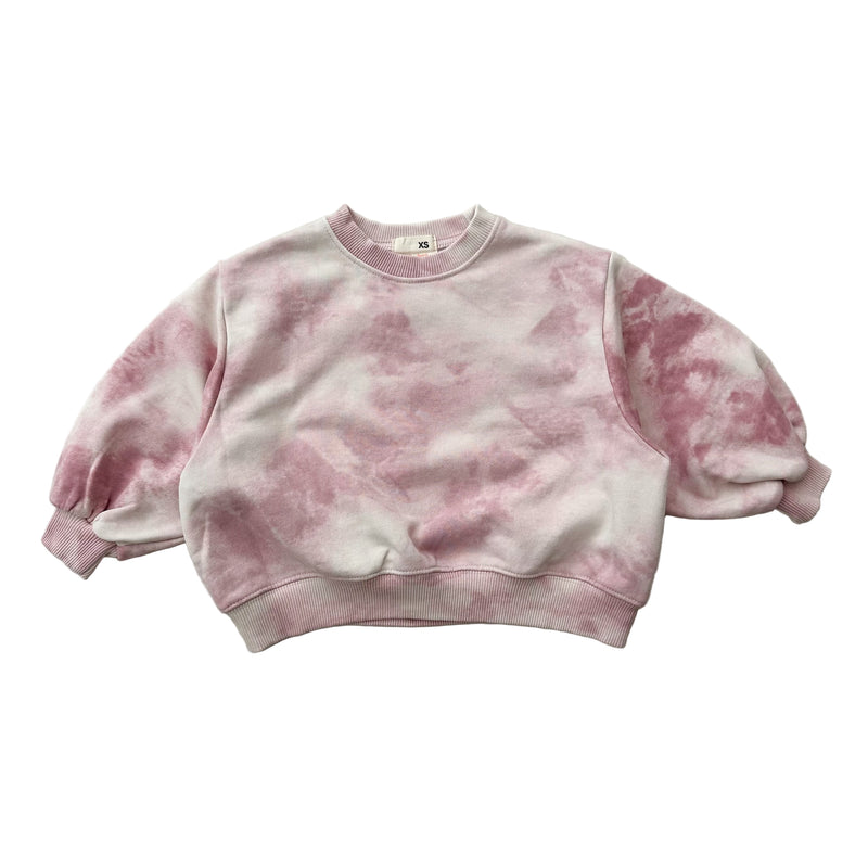 Chunky tie dye sweatshirt - Rose