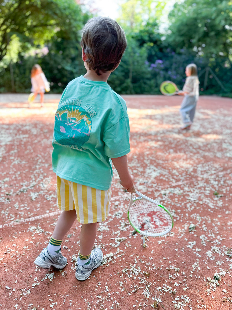 Whale tee - Aqua