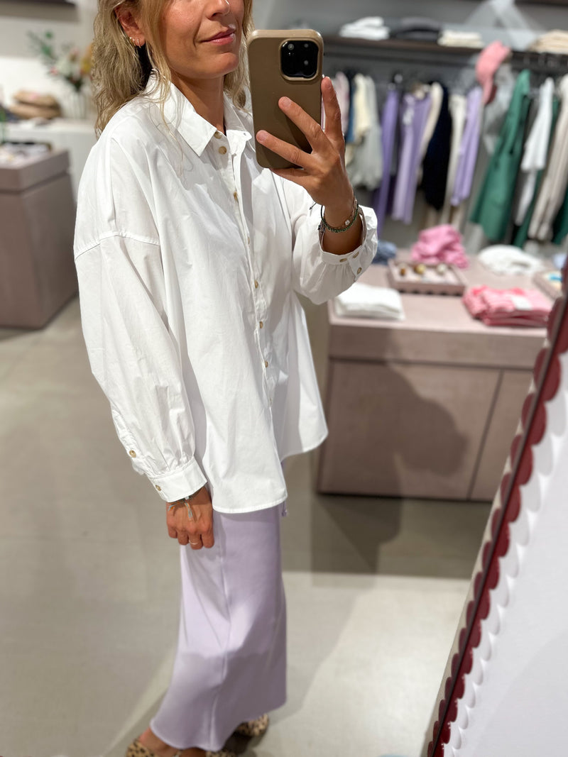 Kelly oversized shirt - White