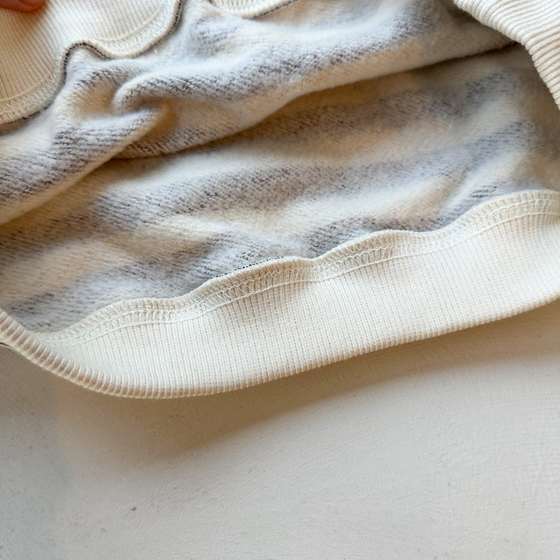 100 Striped sweater - Dusty lavender