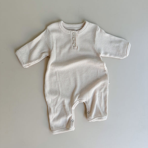 Basic rib onesie - Cream