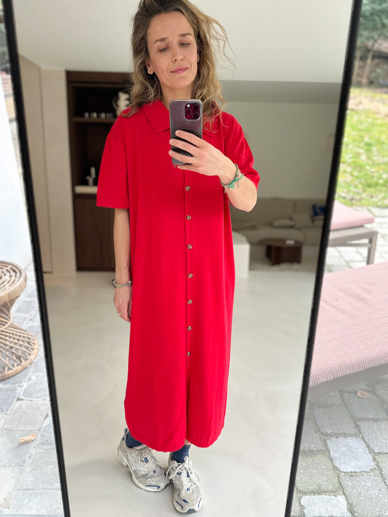 Mick knit dress - Red