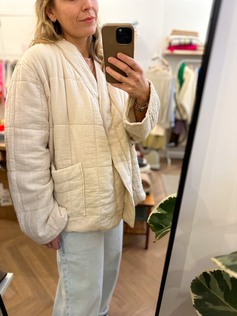 Ayako'CL quilted jacket - Soft sand