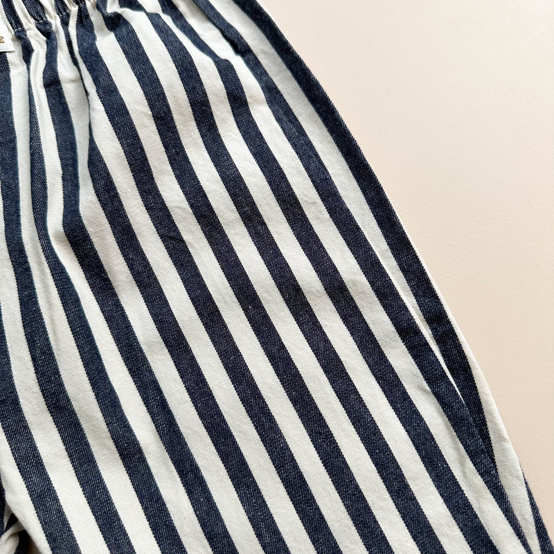 Striped chino pants - Navy