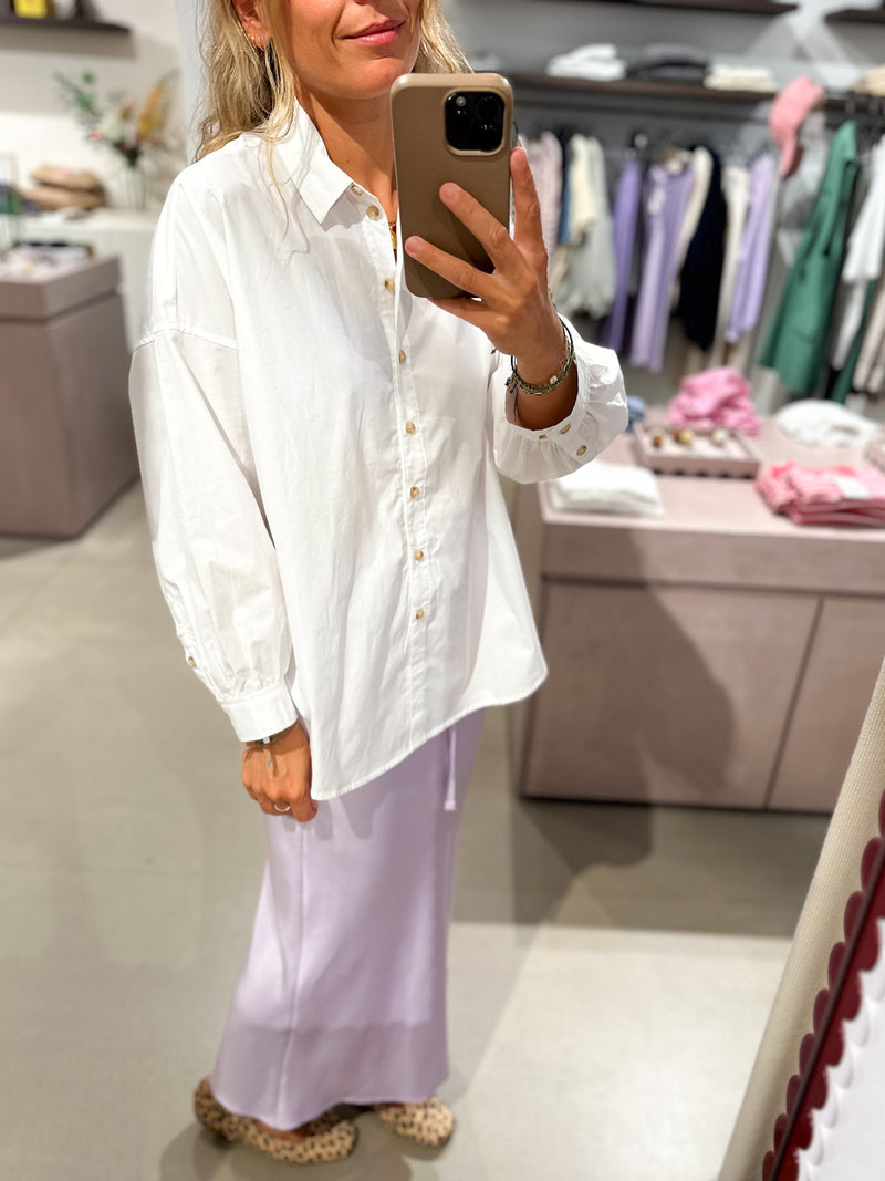 Kelly oversized shirt - White