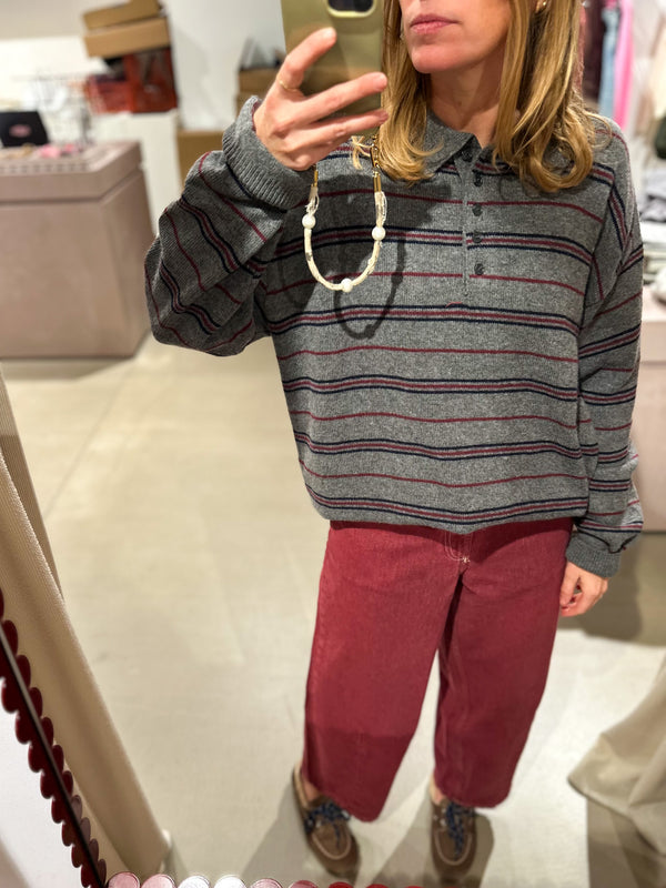 Ymobay balloon denim - Burgundy