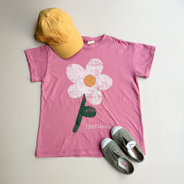 Flower tee dress - Pink