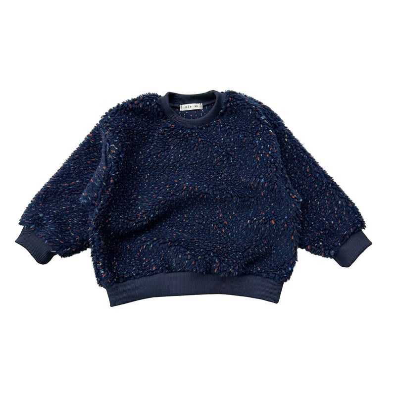 Speckle teddy jumper - Navy