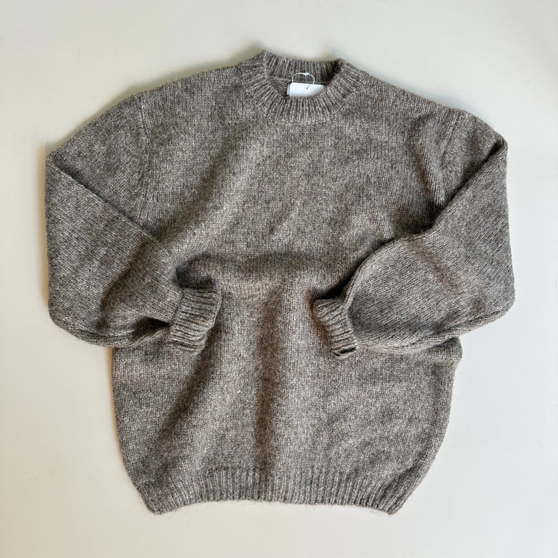 Wool mix melange jumper - Cocoa mix