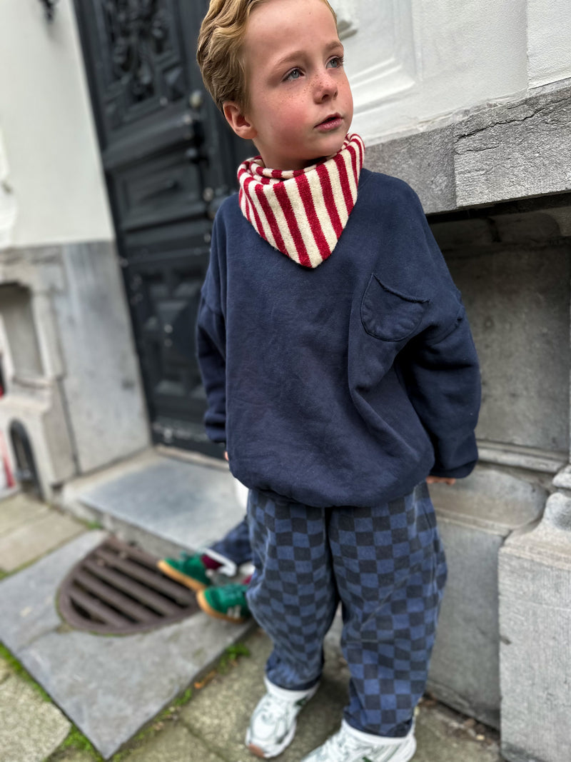 Max checkered jeans - Blue