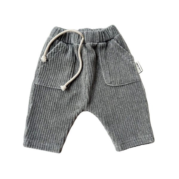 Bebe comfy corduroy pants - Grey melange