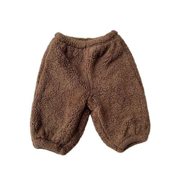 Soft teddy pants - Brown