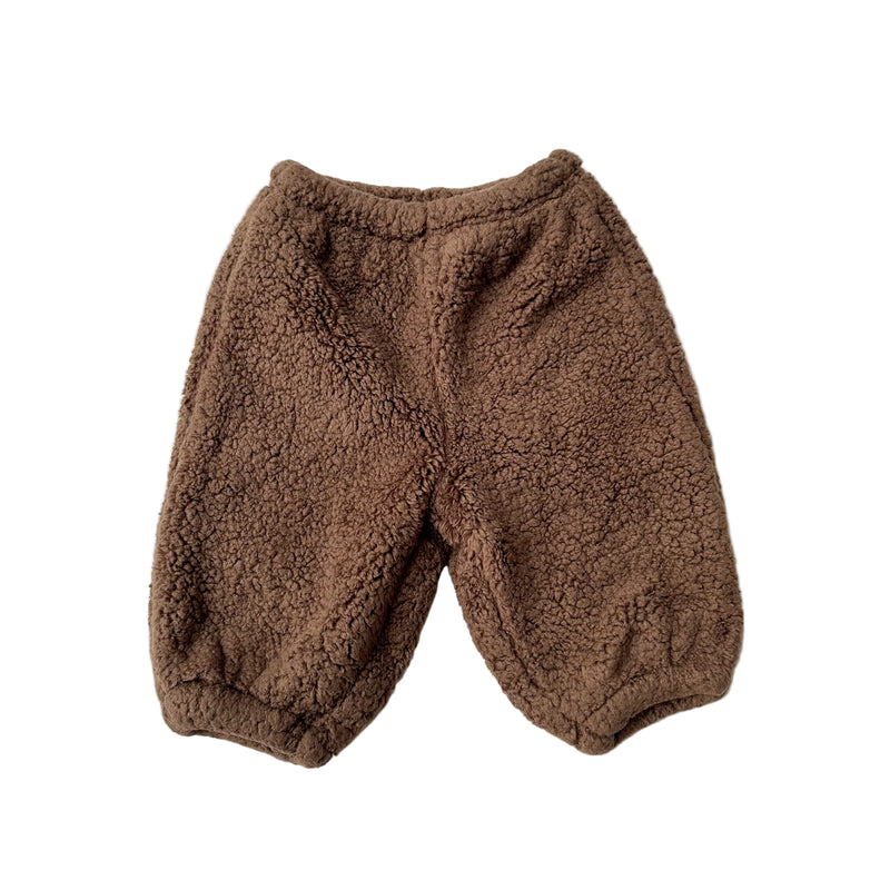 Soft teddy pants - Brown