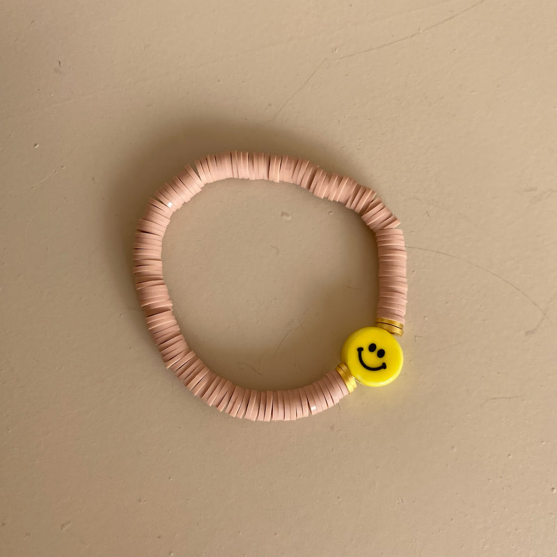 Smiley bracelet  - Nude