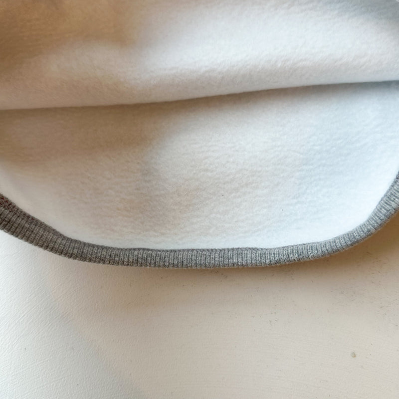 Stitch piping sweater - Grey melange