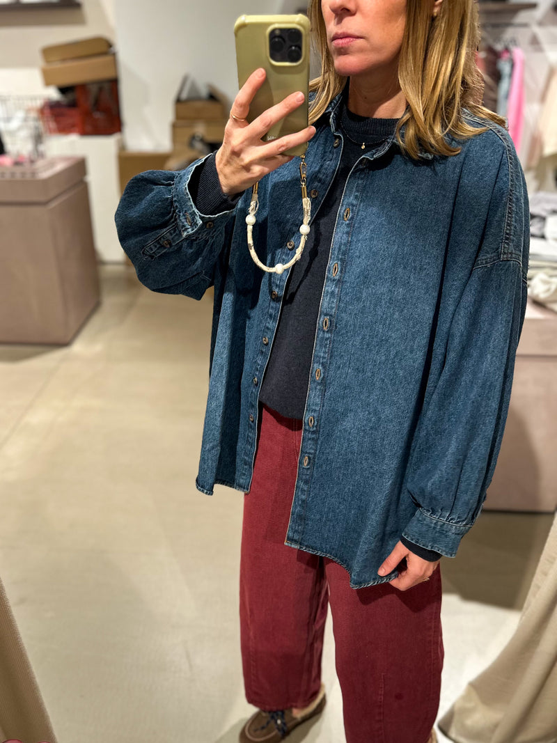 Ymobay balloon denim - Burgundy