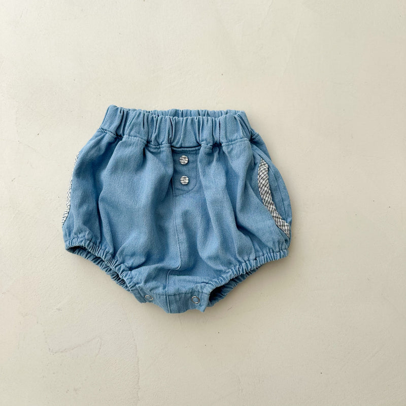 Bebe denim bloomers - Light blue