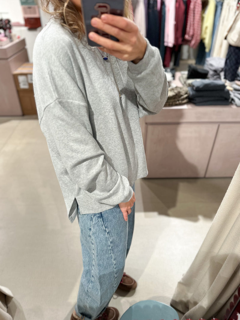 Soft modal tee - Grey melange