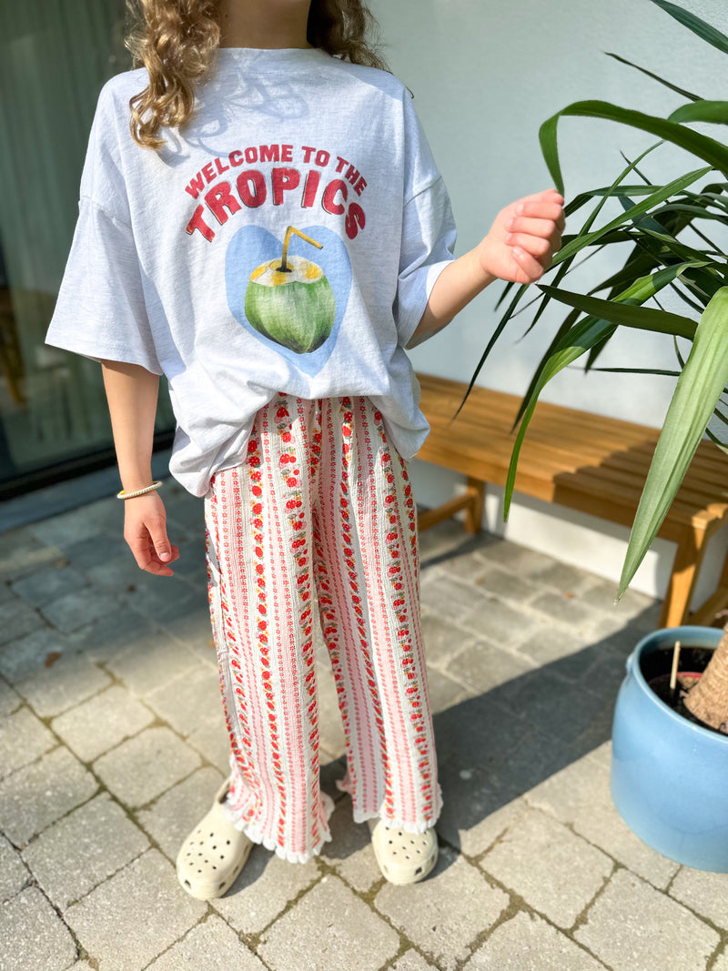 Tropical tee - White melange