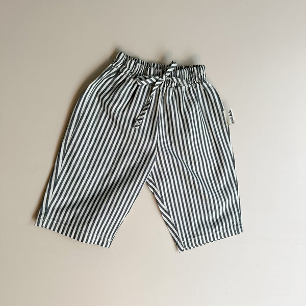 Bebe striped chino pants - Charcoal