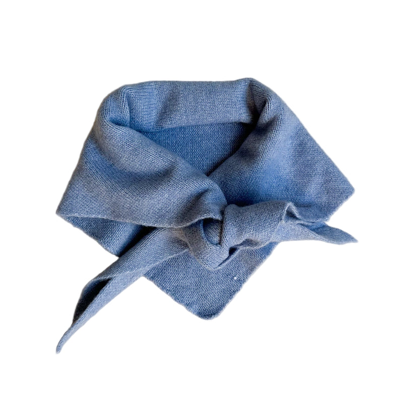 Soft melange scarf - Light blue