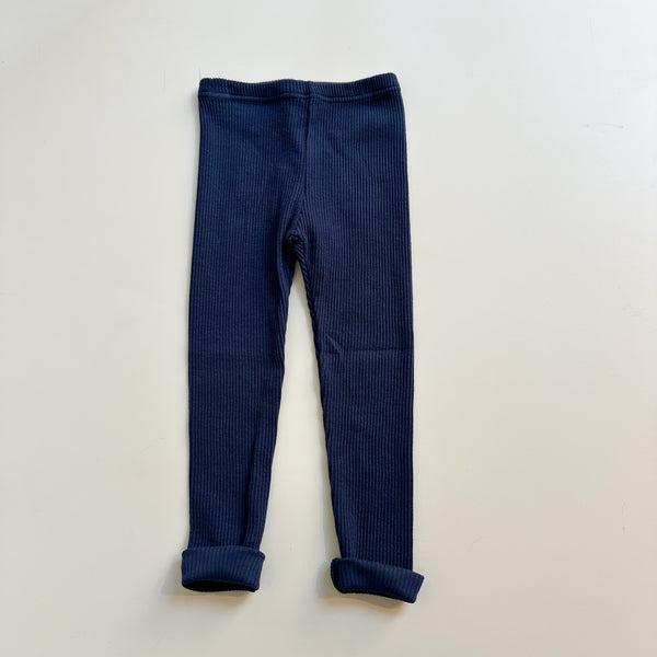 Navi rib leggings - Navy