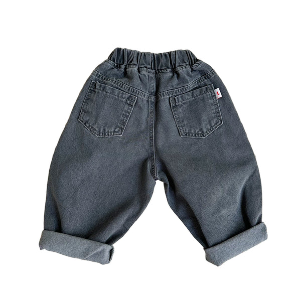 Léo baggy jeans - Dark grey washing