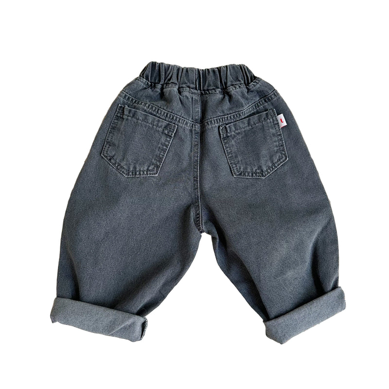 Léo baggy jeans - Dark grey washing