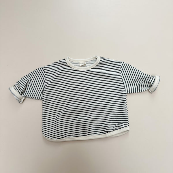 Bam bam striped sweater - Cream/charcoal